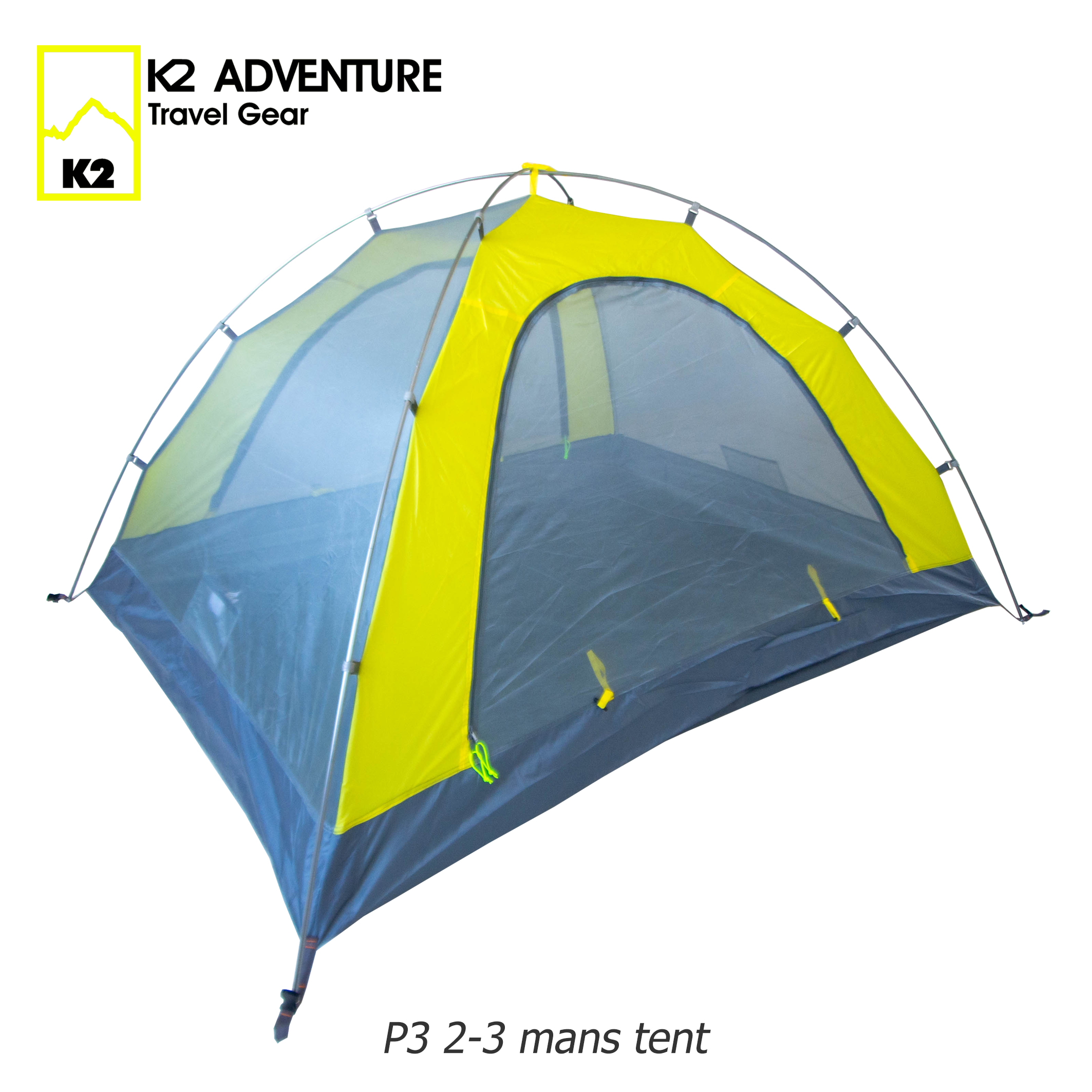 เต็นท์ K2 Adventure P3 สีเหลือง